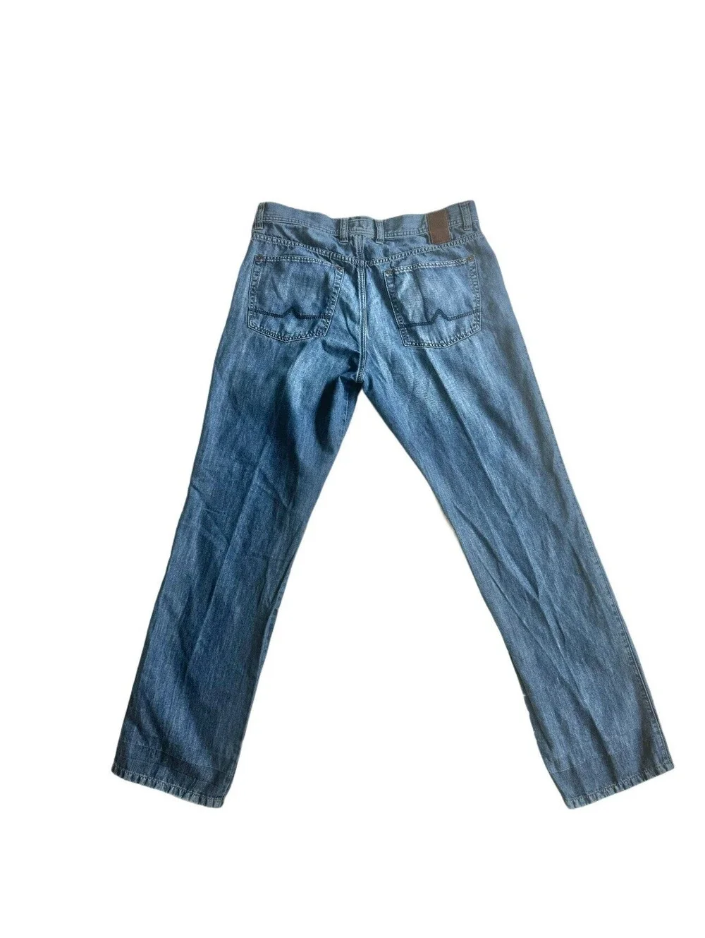 Alberto Modern Fit Men’s Jeans W36 L34 Light Wash Straight Leg Denim High End
